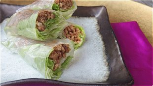 Japanese-Style Spring Roll with Ground Meat