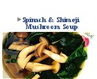 Spinach & Shimeji Mushroom Soup