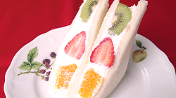Shop's sandwich with fruit combo & whipped cream