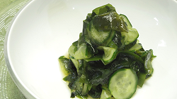 Our vinegared wakame & cucumbers