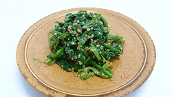 Our goma-ae spinach recipe