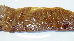 Cooked Matsusaka gyu steak