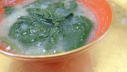 Miso soup with yogurt