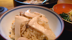 Matsutake seasoned rice