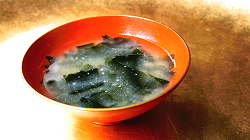 Miso soup with wakame