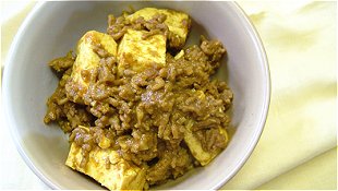 Simmered Tofu & Ground Meat with Curry Powder Bowl