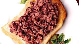 Toast with Fermented Mashed Sweetened Red Bean Paste