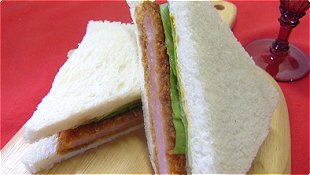 Ham Cutlets Sandwich