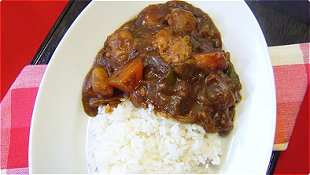 Japanese Curry & Rice with Bonito Soup Stock