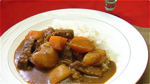 Curry & Demi-Glace Sauce with Rice
