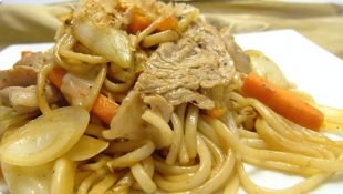 Fried Thick White Noodles