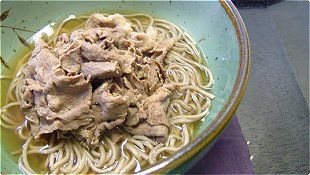 Buckwheat Noodles with Beef