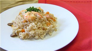 Mixed Rice with Seared Shrimp & Vegetables