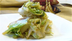 Seared Napa Cabbage with Soy Sauce