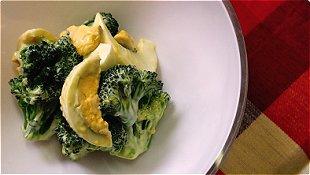 Broccoli & Eggs Salad with Wasabi Mayonnaise