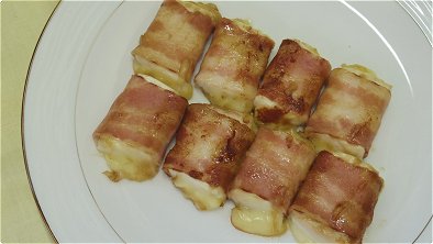 Rolled Tofu & Cheese with Bacon
