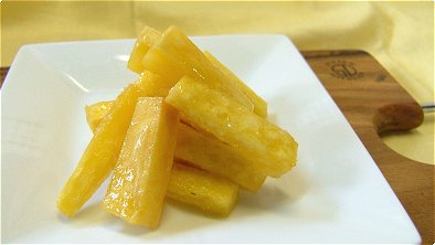 Deep-Fried Sweet Potato Sticks Coated with Sugar