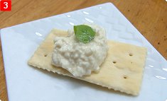 Tofu & Cream Cheese Canapé