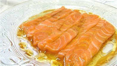 Raw Salmon Carpaccio
