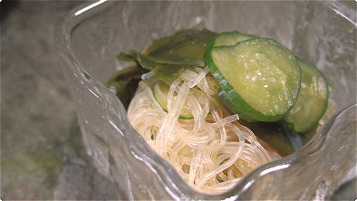 Vinegared Wakame, Cucumbers & Cellophane Noodles