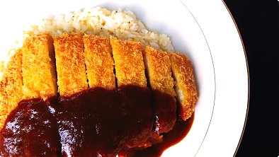 Pork Cutlets & Fried Rice with Demi-Glace Sauce