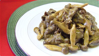 Braised Beef & Mushrooms with Curry Cream