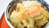 Thick White Noodles with Mixture of Onions & Carrots Tempura