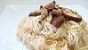 Fried Thin White Noodles with Mushrooms