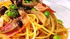 Spaghetti with Green Soybeans & Bacon