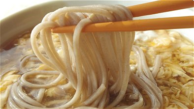 Buckwheat Noodles with Egg Soup