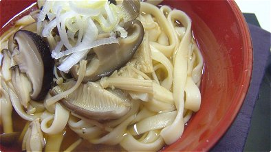 Kishimen with Mushroom