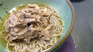 Buckwheat Noodles with Beef