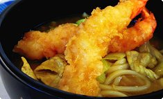 Ebi no tempura karē udon