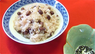 Steamed Rice with Red Beans