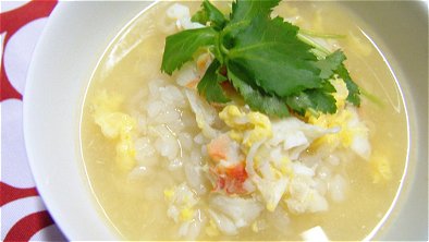 Rice Soup with Crab