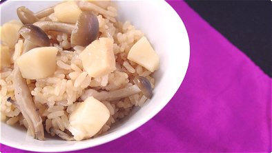 Scallops & Shimeji Mushrooms Seasoned Rice