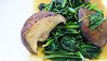 Seared Spinach & Shiitake Mushrooms With Butter & Soy Sauce