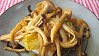 Seared Green Onion & Mushrooms with Butter & Soy Sauce