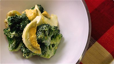 Broccoli & Eggs Salad with Wasabi Mayonnaise