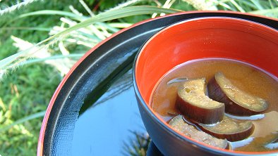 Eggplant Miso Soup