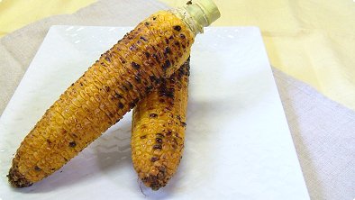 Grilled Corn on the Cob with Soy Sauce
