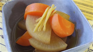 Braised Carrots & Japanese Radish