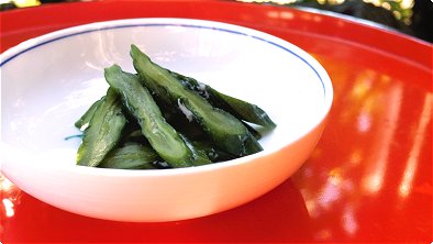 Cucumber Pickled in Sake Lees