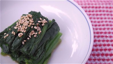 Boiled Spinach with Soy Sauce