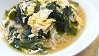 Thin White Noodles with Wakame Seaweed & Egg Soup 