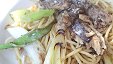 Spaghetti with Sardines & Long Green Onion