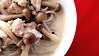 Soy Milk Soup with Buckwheat Noodles, Chicken & Shimeji Mushrooms 