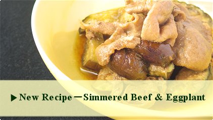 Simmered Beef & Eggplant 