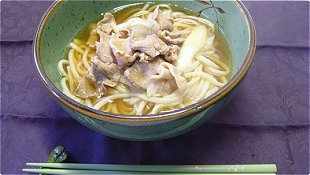 Thick White Noodles with Pork