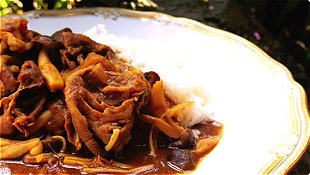 Mushrooms Curry & Rice